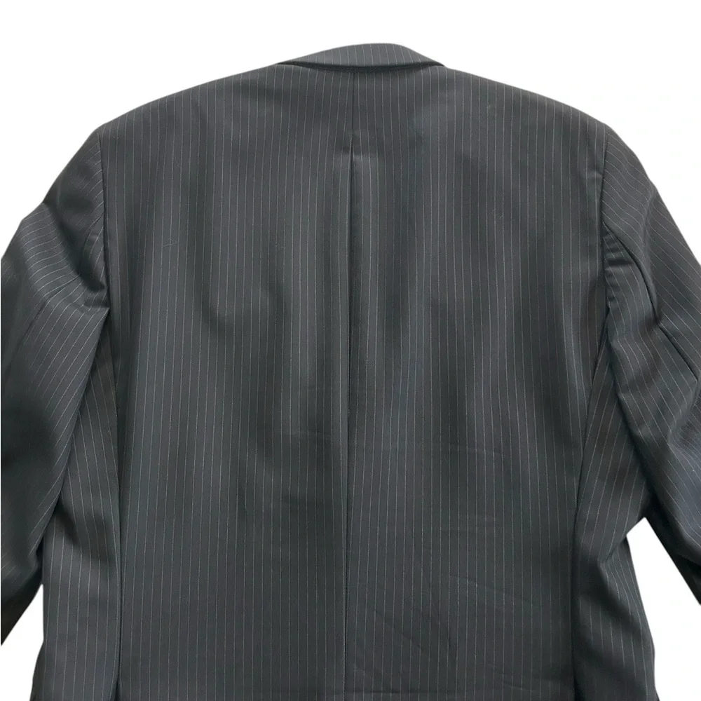 Ralph Lauren Wool Men’s size 42L Blazer Jacket Sport Coat Black & white striped